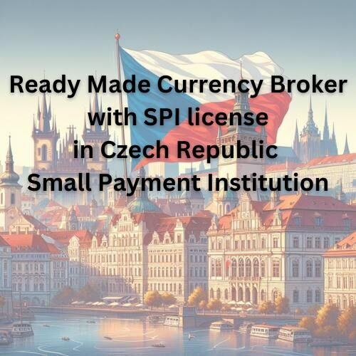 Ready made Currency Broker with SPI license in Czech Republic